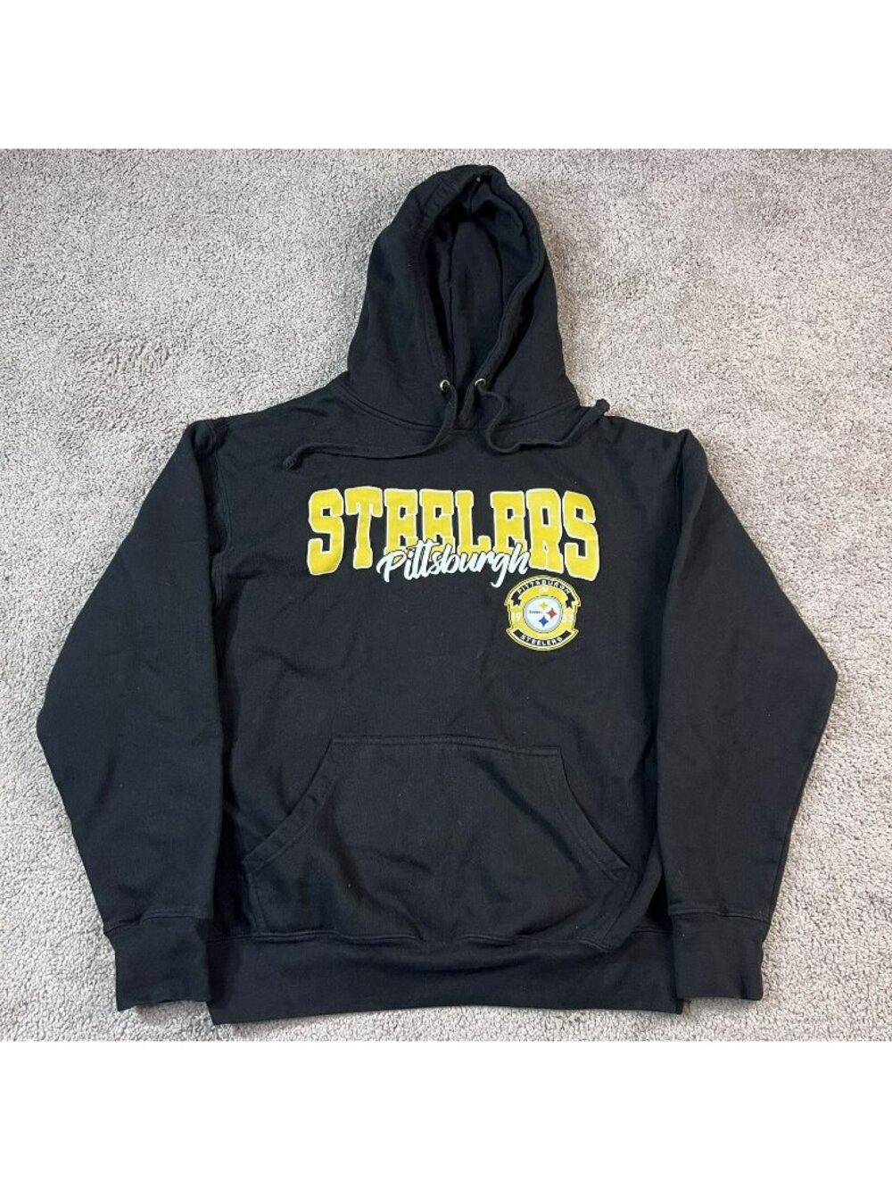 Starter Pittsburgh Steelers Hoodie Black Yellow Men's Size Medium
